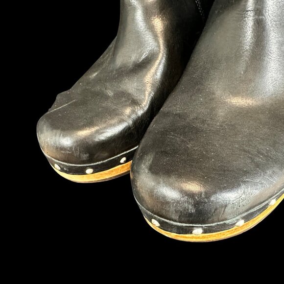 Black Uggs, convertible fur lined clog boots - Picture 8 of 8